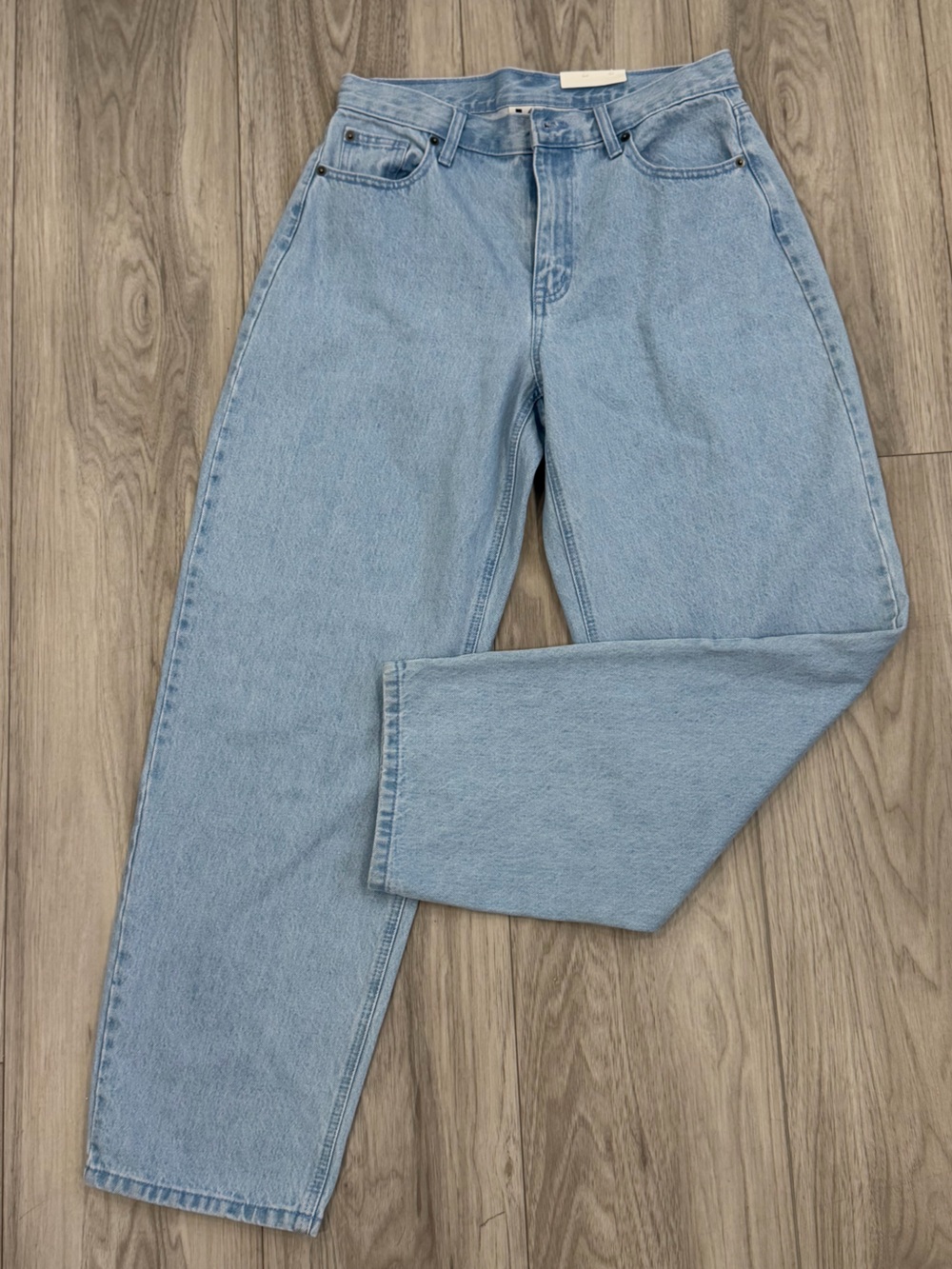 Light Blue Barrel Leg Jeans